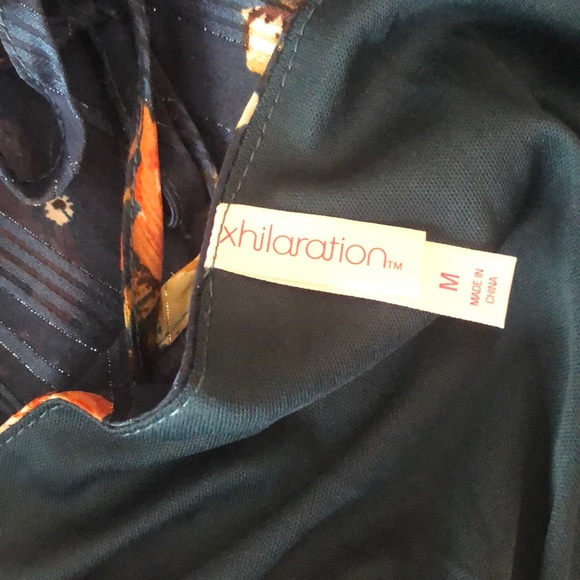 Exhilaration Blue Floral sleeveless dress size M - Picture 6 of 6